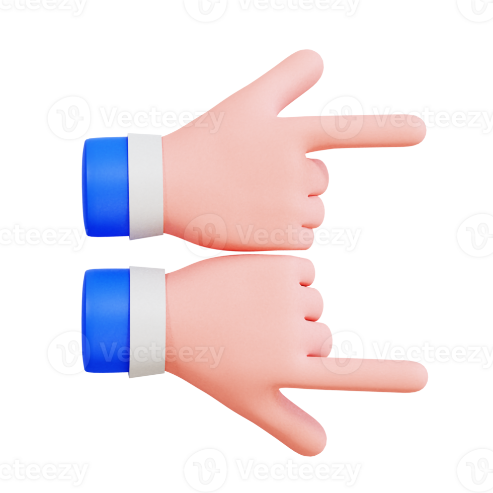 Hand Gesture Vol 3 3D Icon png