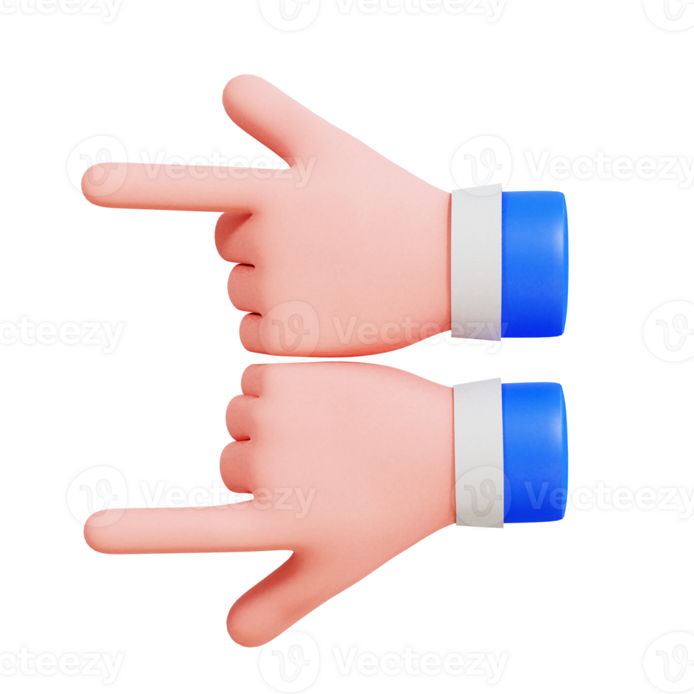 Hand Gesture Vol 3 3D Icon png