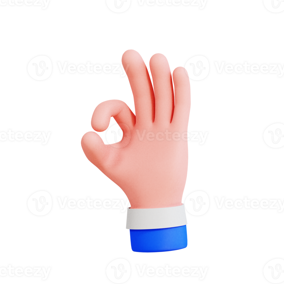 Hand Gesture Vol 2 3D Icon png