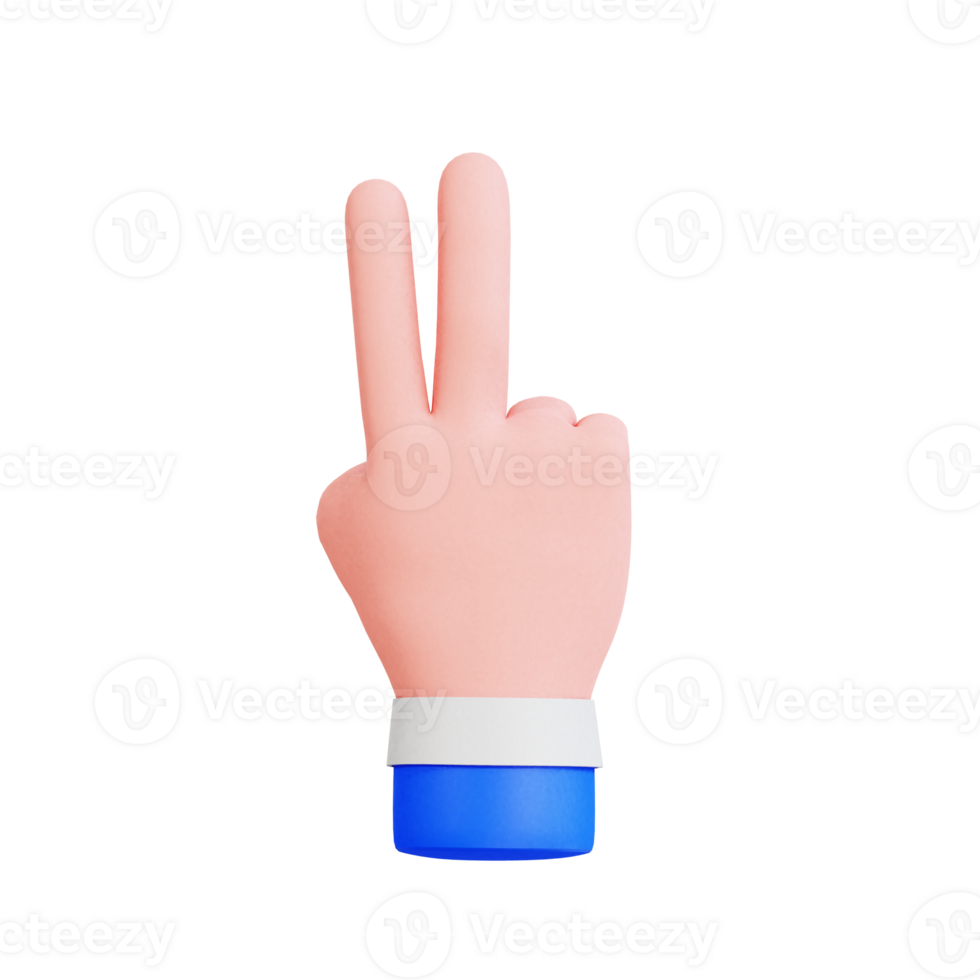 Hand Gesture Vol 2 3D Icon png