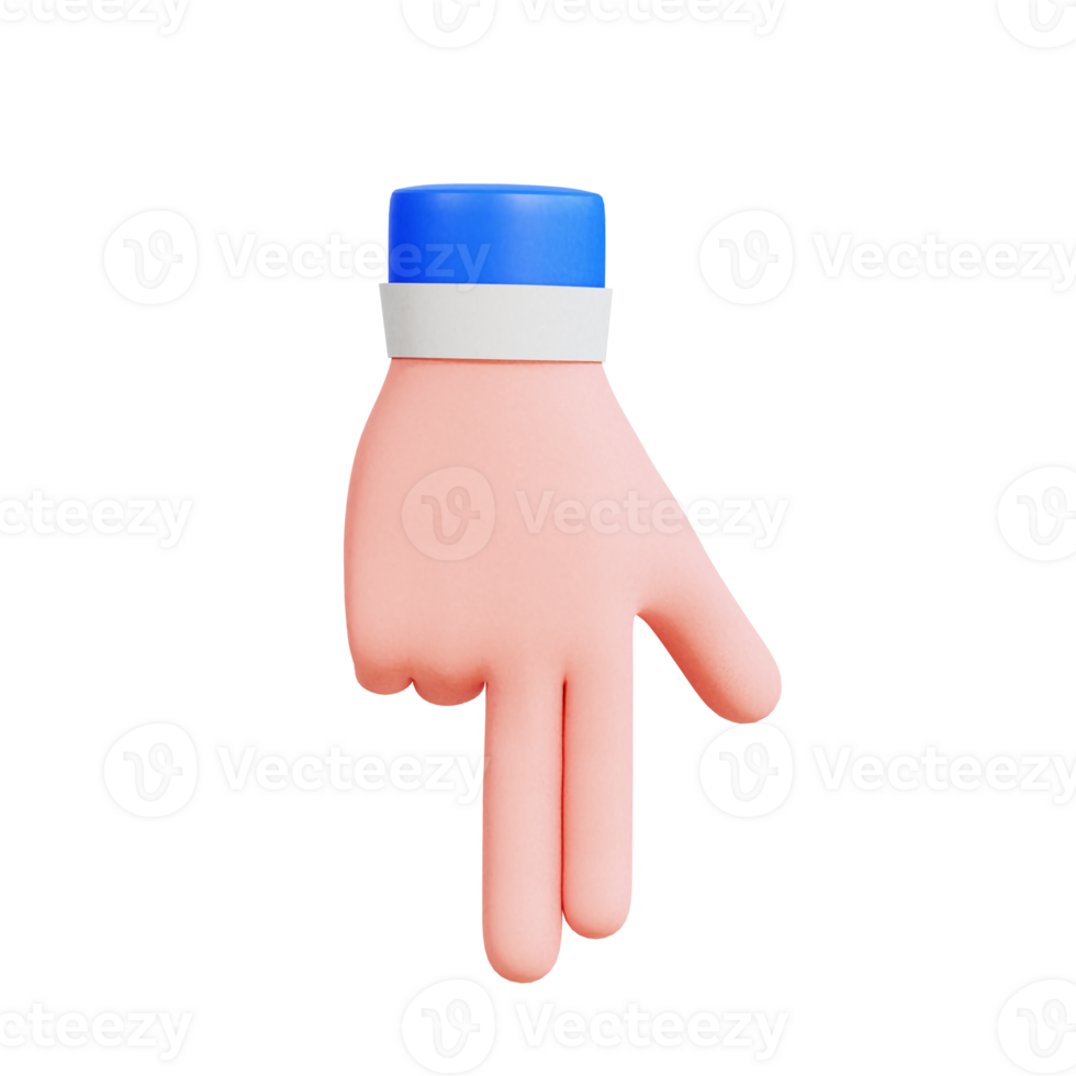 Hand Gesture Vol 2 3D Icon png