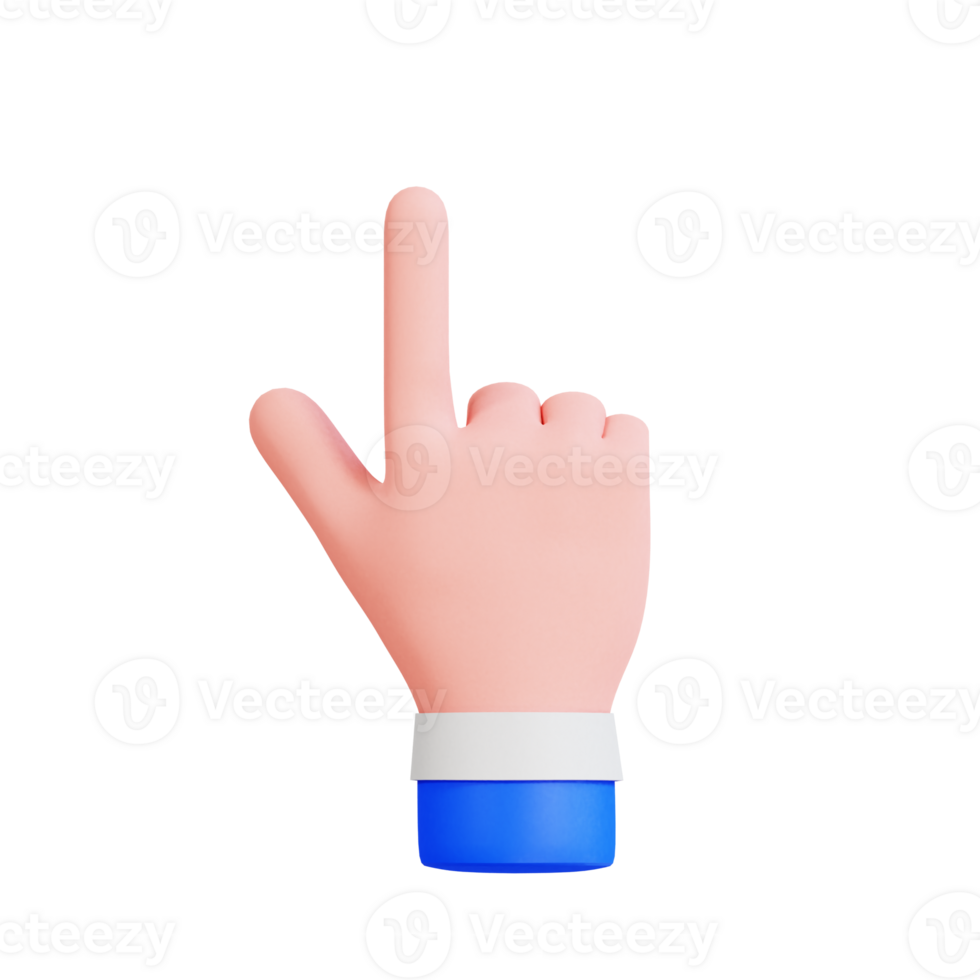 Hand Gesture Vol 1 3D Icon png