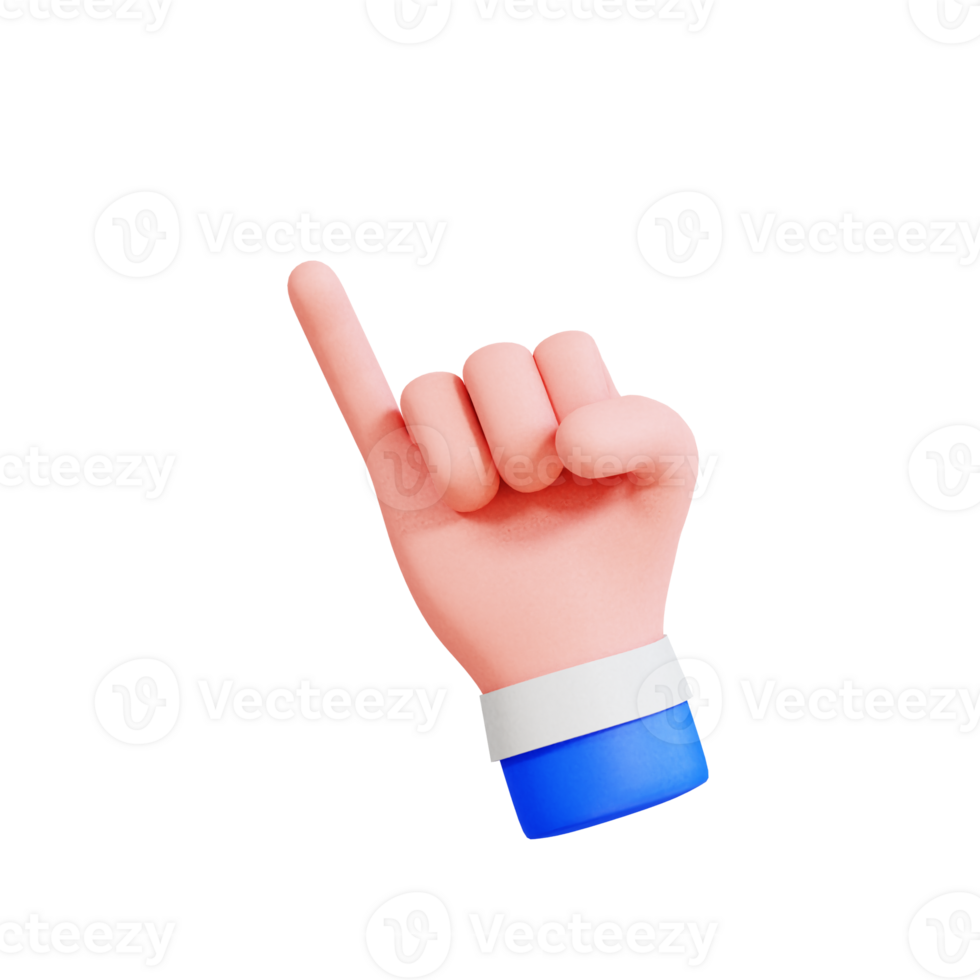 Hand Gesture Vol 2 3D Icon png