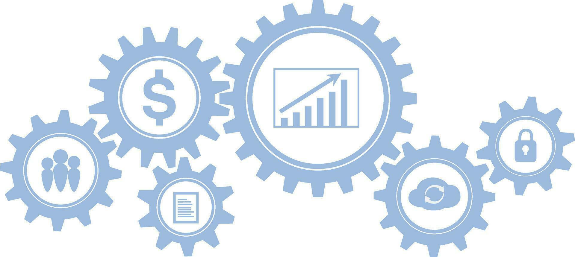 Financial technology concept. Technology innovation and process automation. Online financial services and fintech concept. vector