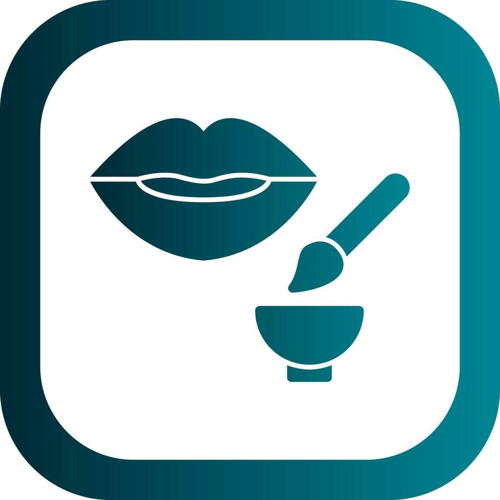 Lip Exfoliator Vector Icon Design