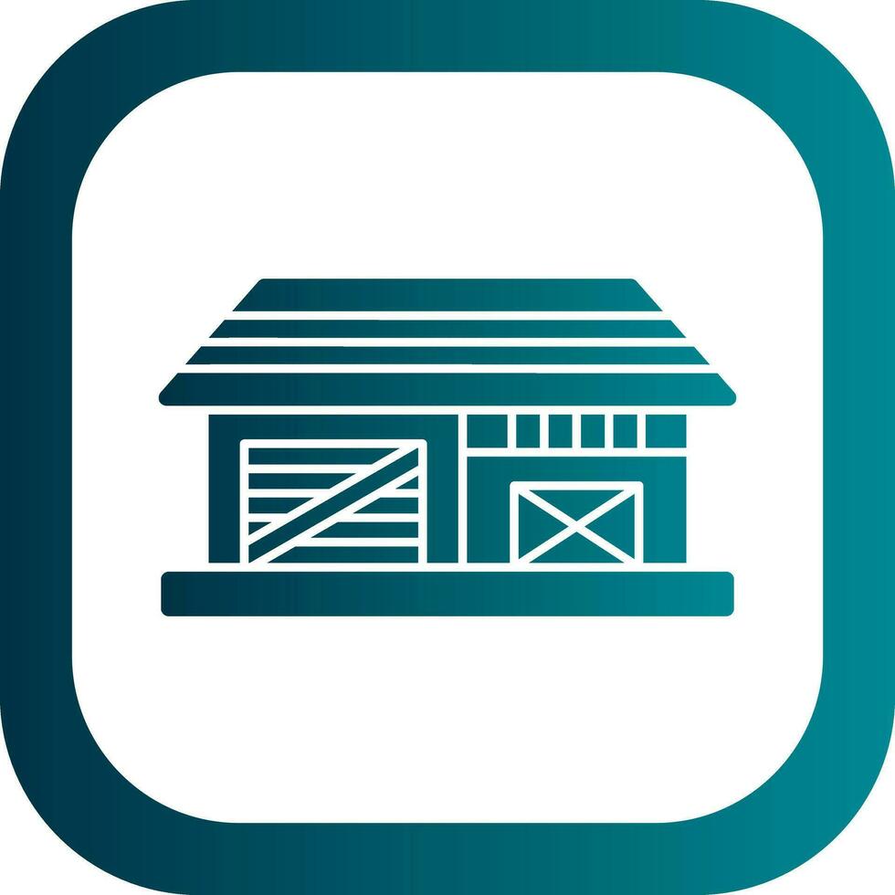 Shed Vector Icon Design