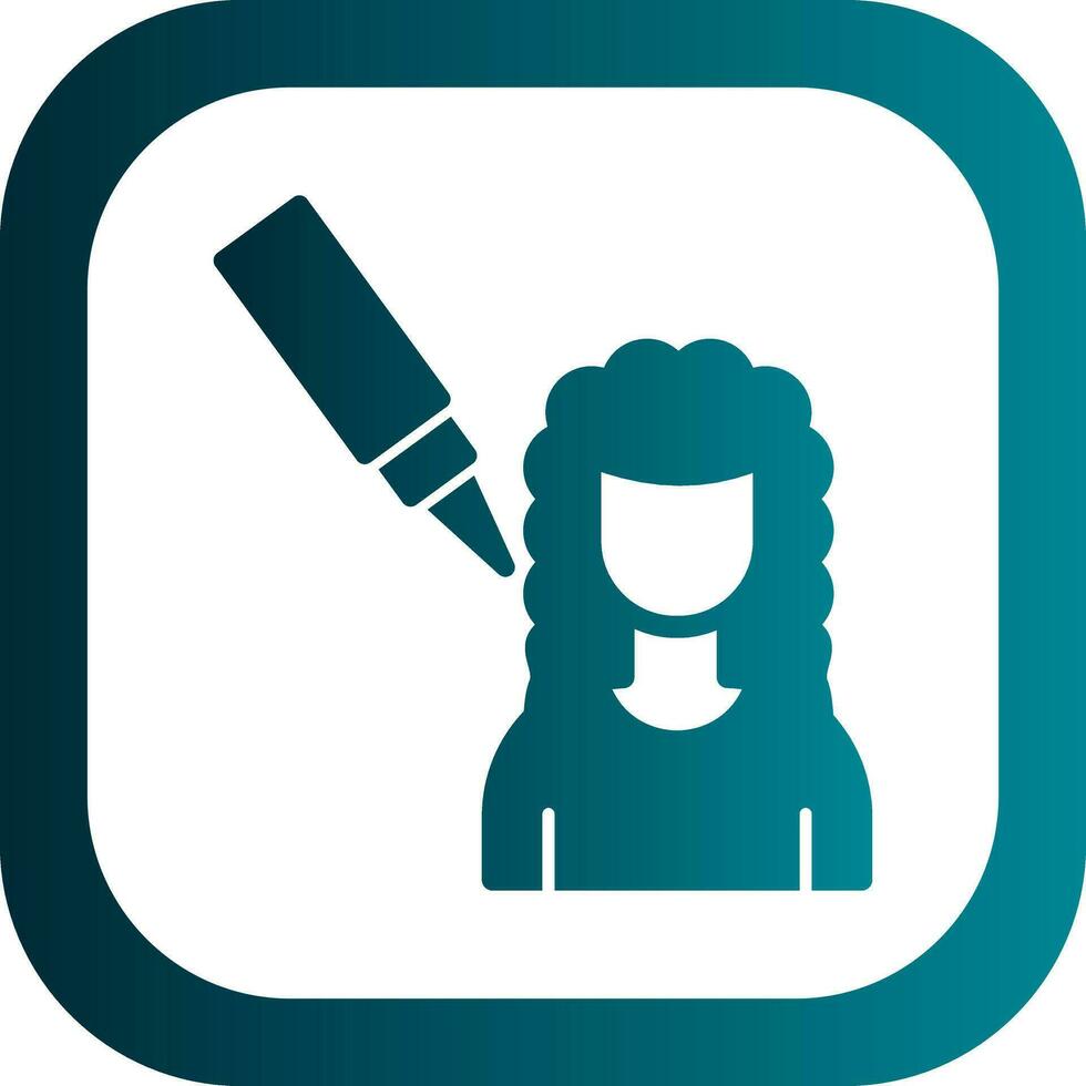 Scalp Treatment Vector Icon Design
