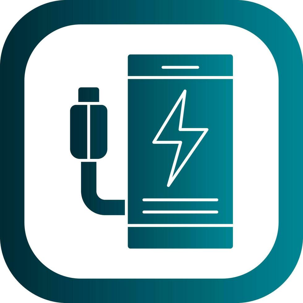 Mobile charging Vector Icon Design