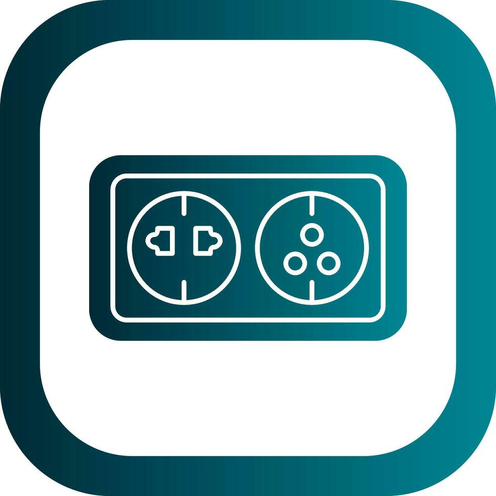 Wall socket Vector Icon Design