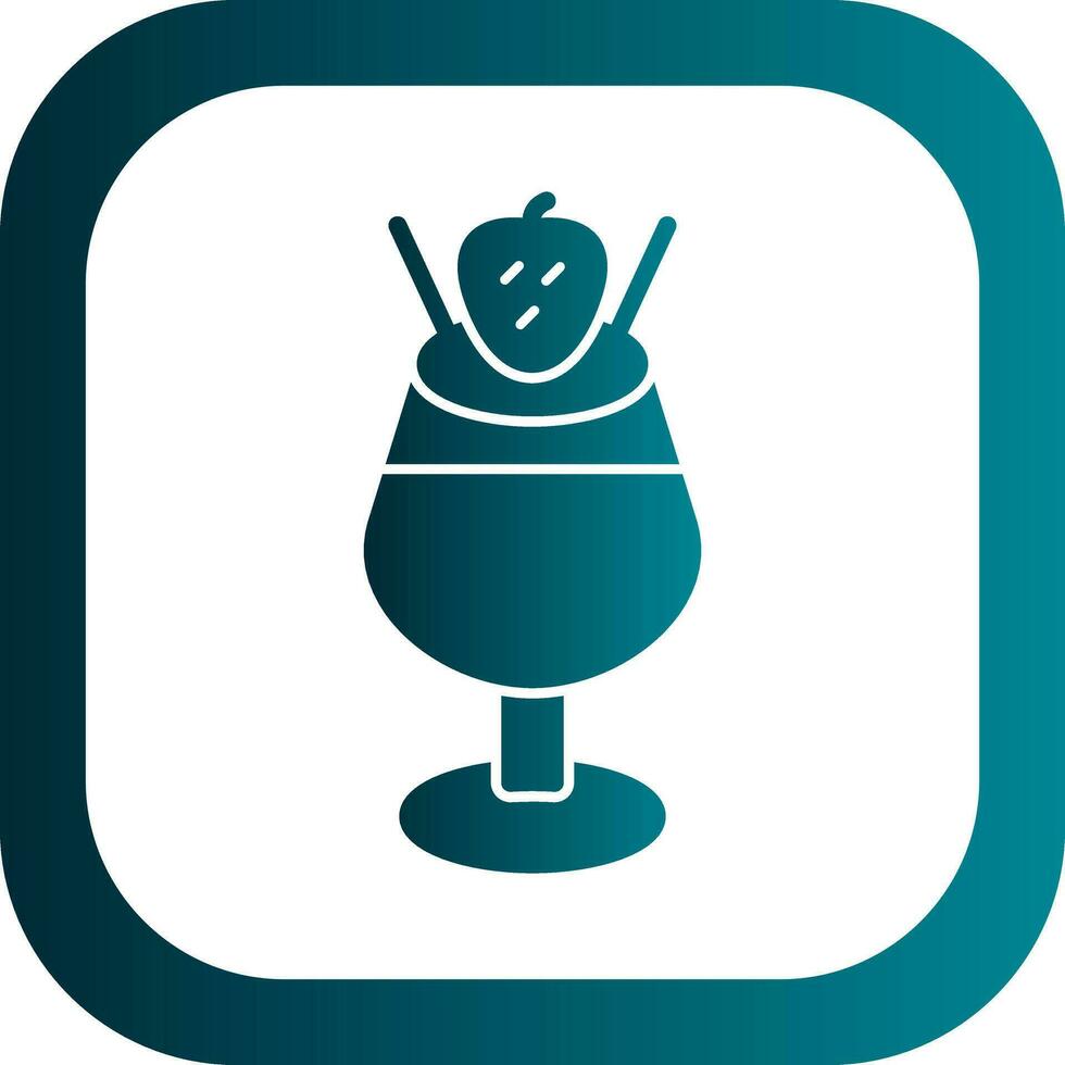 Chocolate Mousse Vector Icon Design