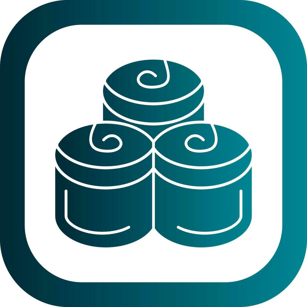 Cinnamon Rolls Vector Icon Design