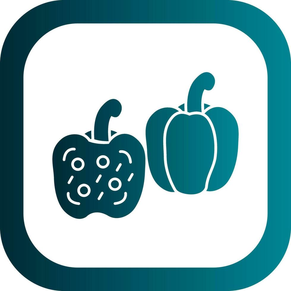 Stuffed Peppers Vector Icon Design