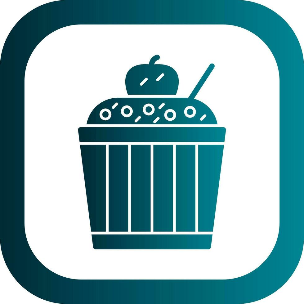 Chocolate Souffle Vector Icon Design
