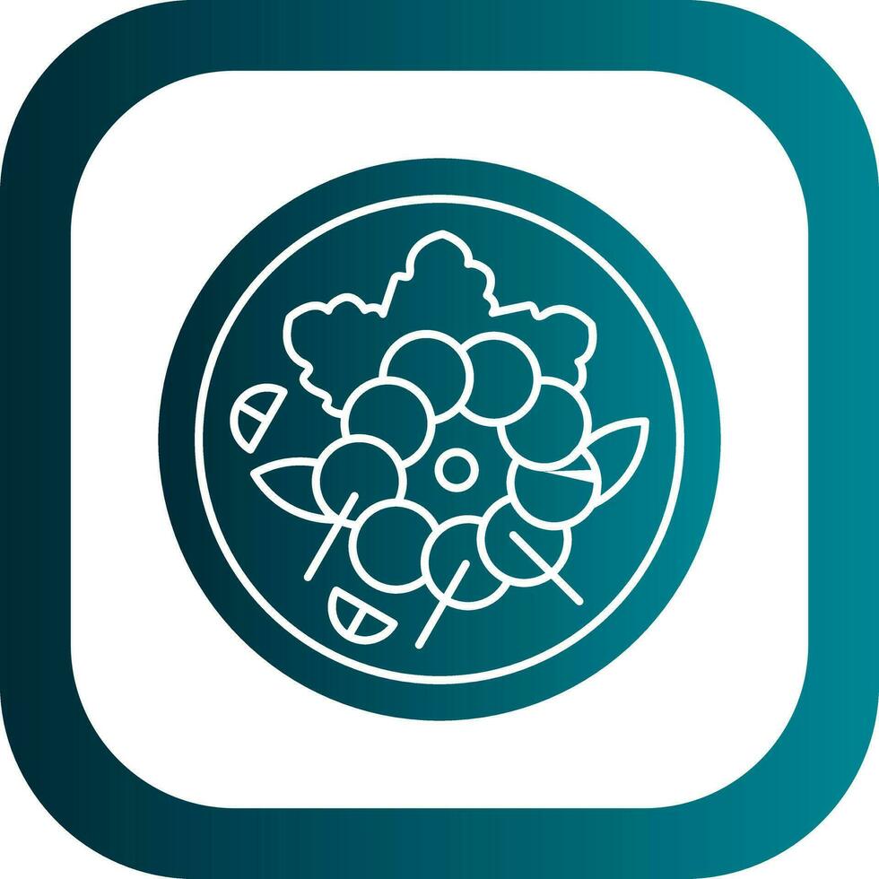 Quinoa Salad Vector Icon Design