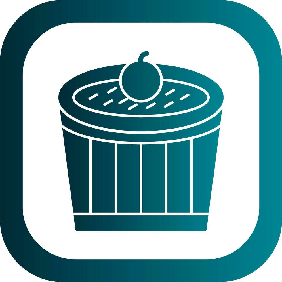 Creme Brulee Vector Icon Design