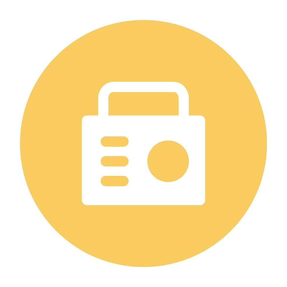 Appliances and Devices Flat Round Icon vector