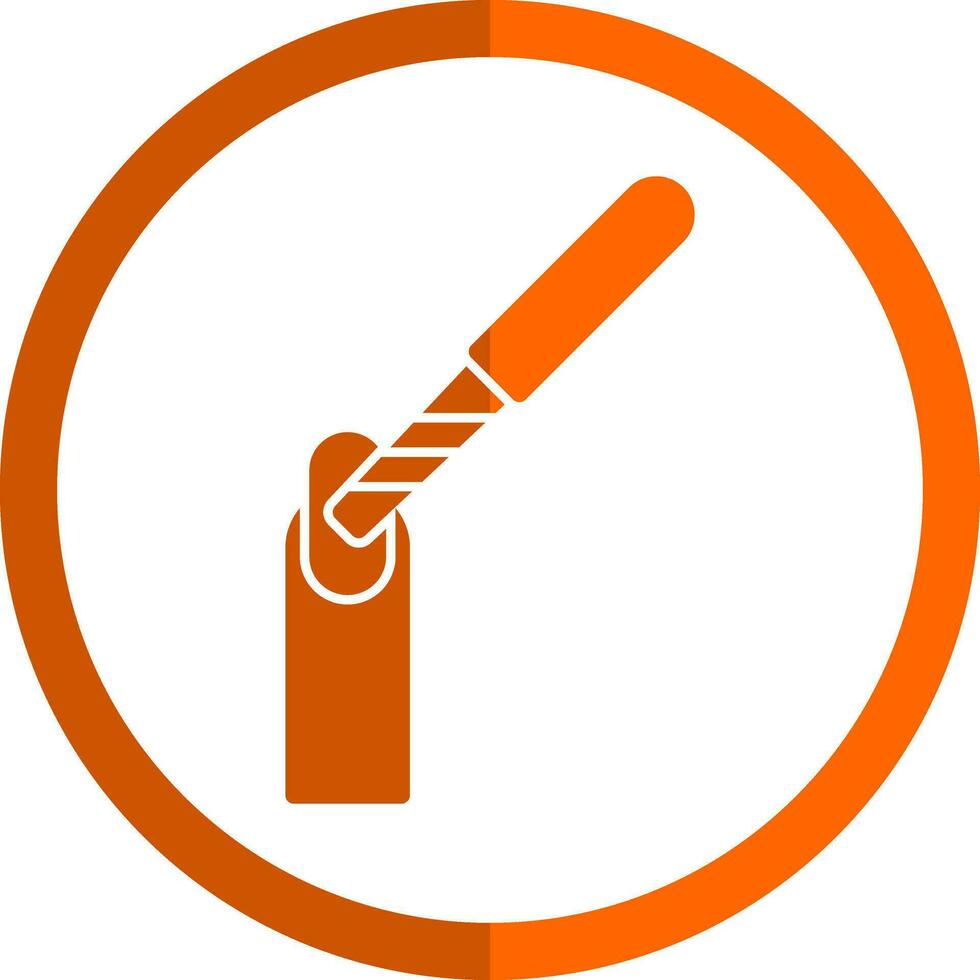 Nail File Vector Icon Design