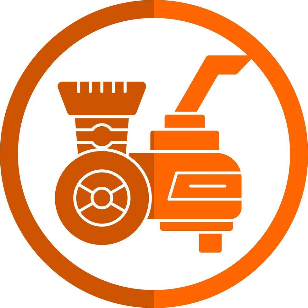 Wood chipper Vector Icon Design