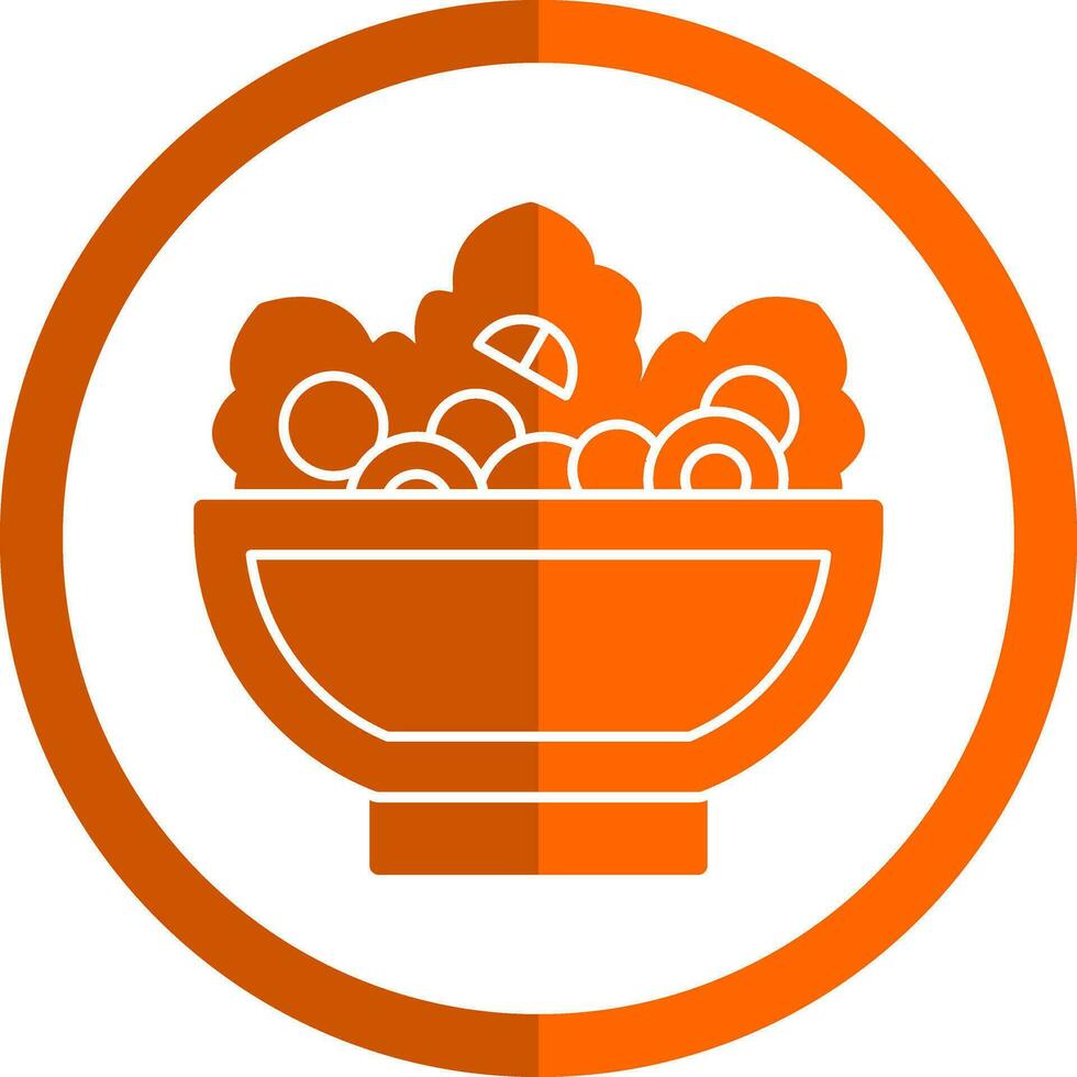 Greek Salad Vector Icon Design