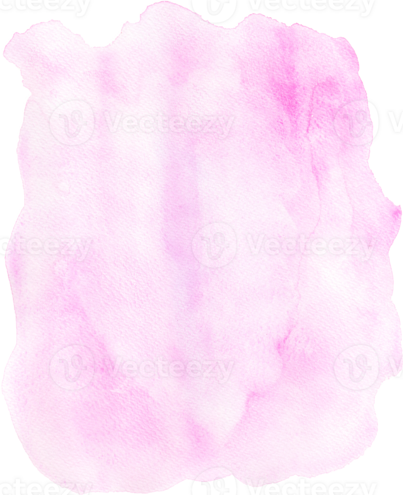 Pink watercolor texture hand-painted png