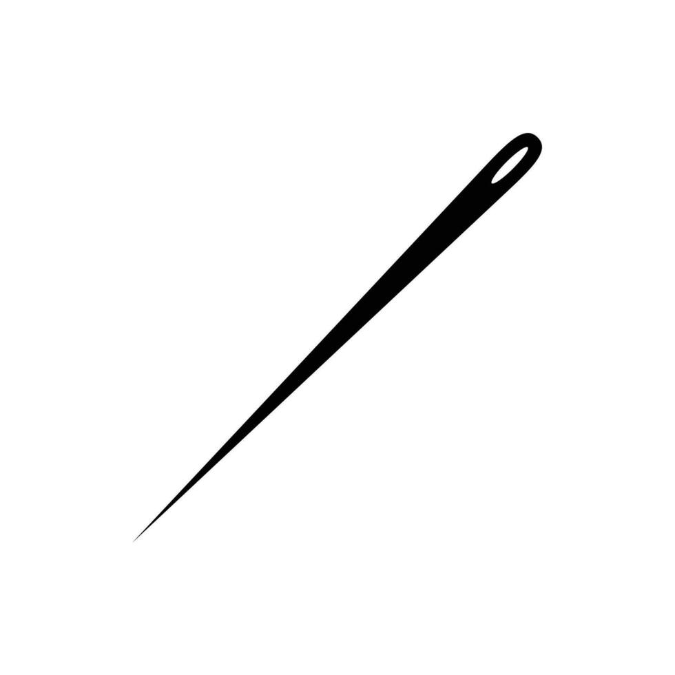 aguja iconos aguja icono sencillo signo. aguja hilo icono vector diseño ilustración. aguja icono simbolos de coser aguja icono aislado. en blanco antecedentes.