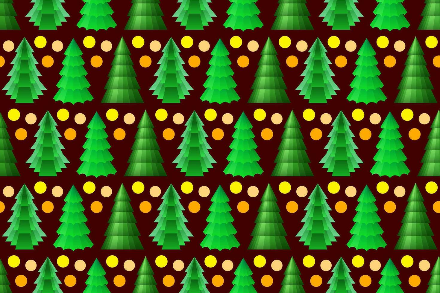 Christmas trees seamless pattern. Endless Christmas pattern with decorative stylized green firs. vector