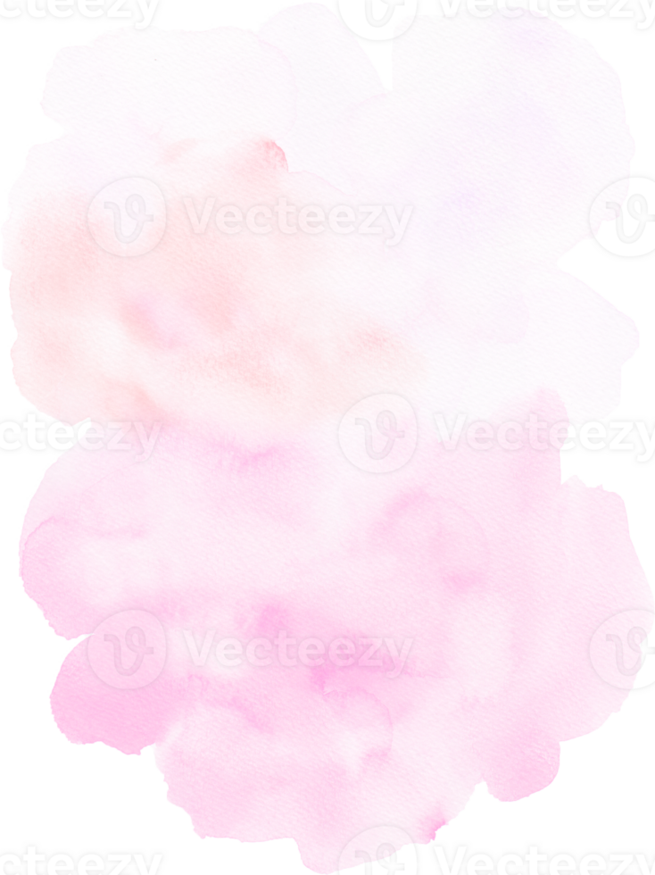 Pink watercolor texture hand-painted png