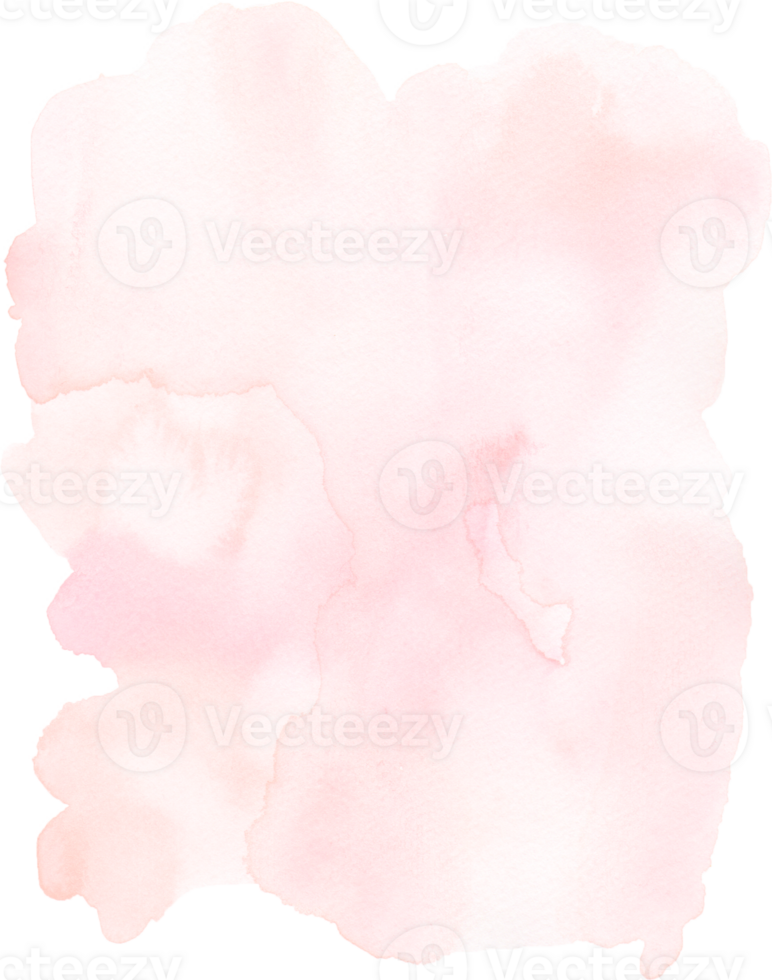 Pink watercolor texture hand-painted png