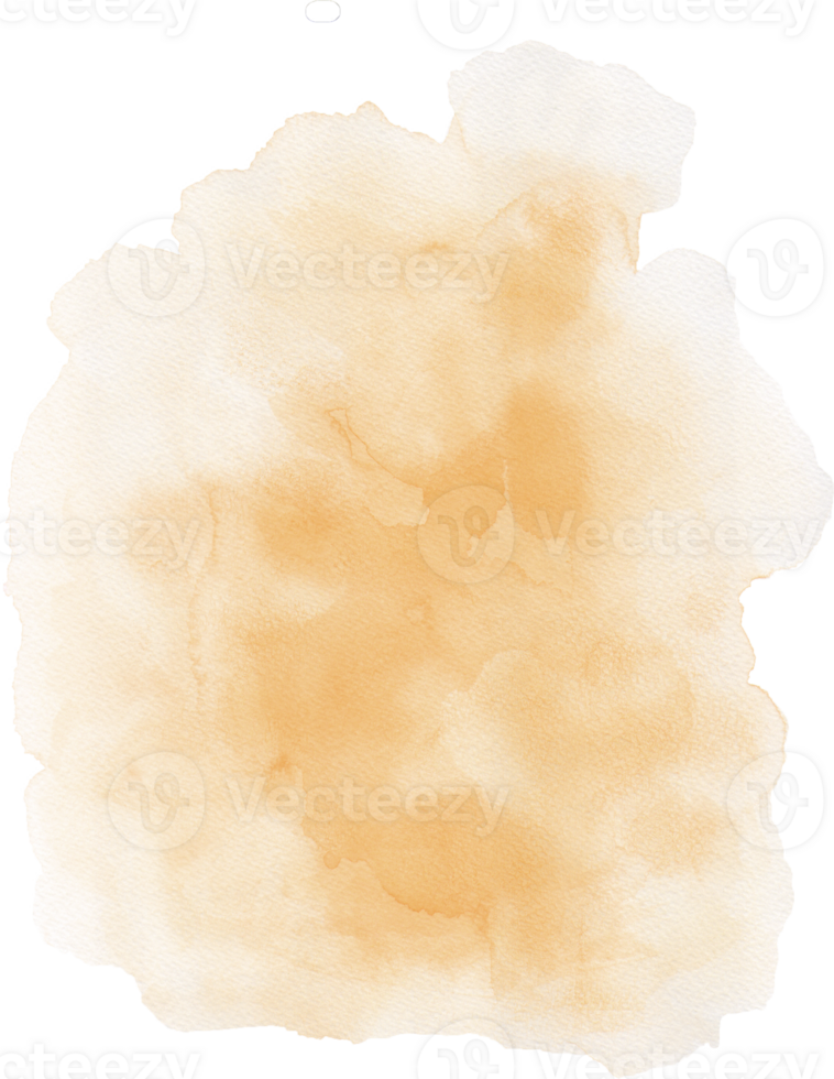 Light orange Watercolor Texture Hand-painted png