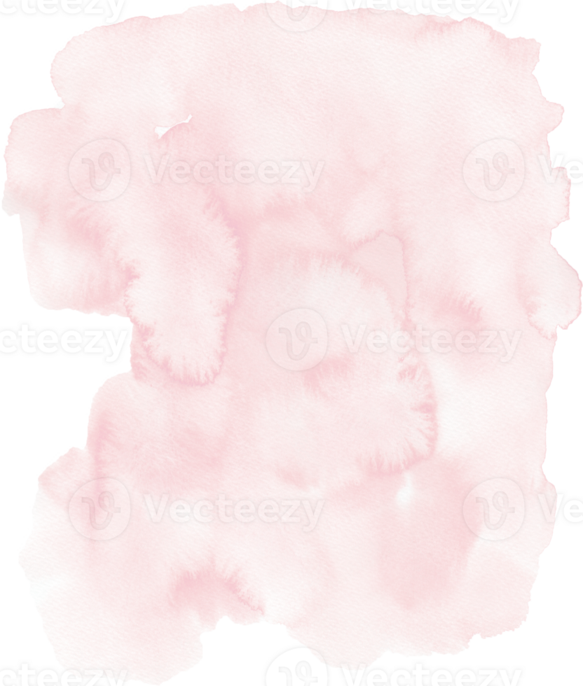 Pink watercolor texture hand-painted png