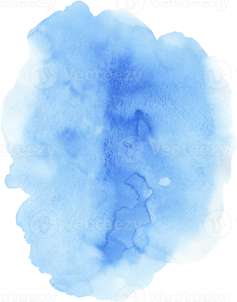 Blue sky Watercolor Texture Hand-painted png