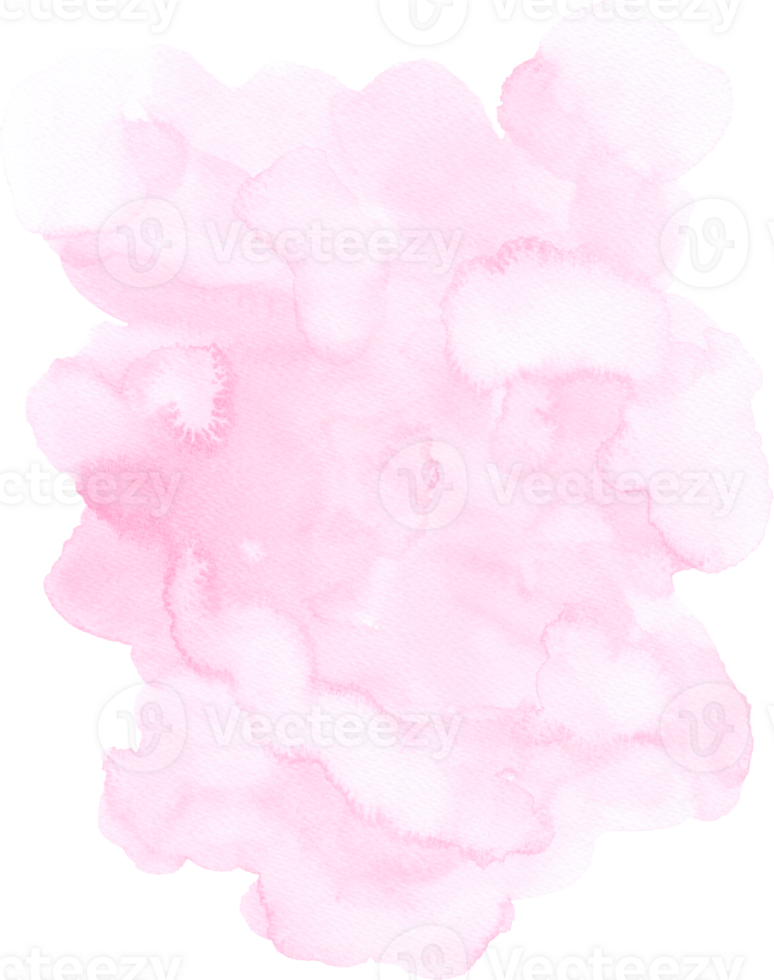 Pink watercolor texture hand-painted png