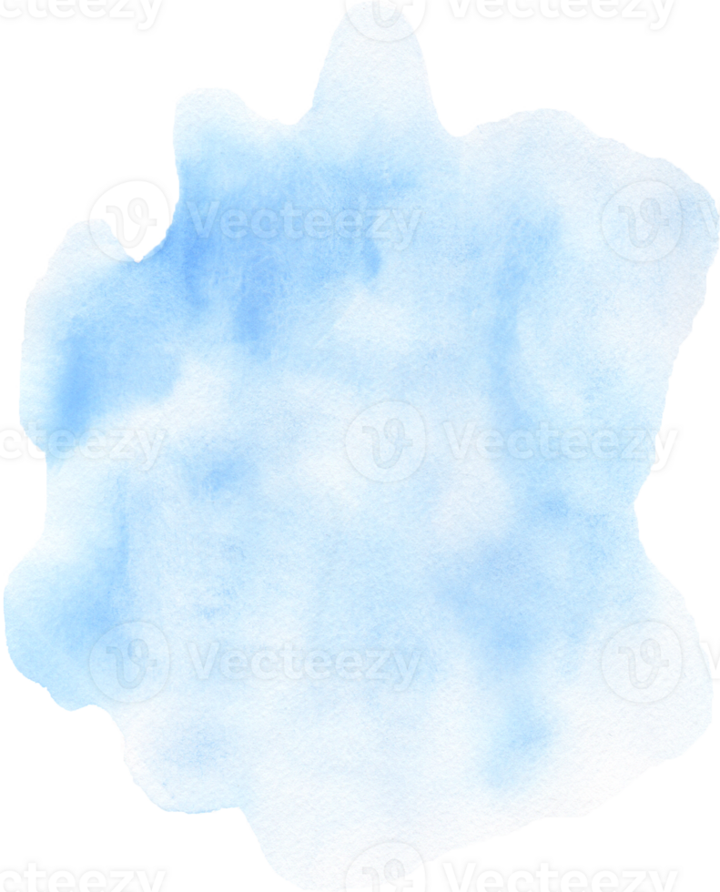 Blue sky Watercolor Texture Hand-painted png