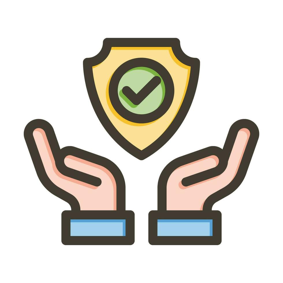 Safe Vector Thick Line Filled Colors Icon For Personal And Commercial Use.