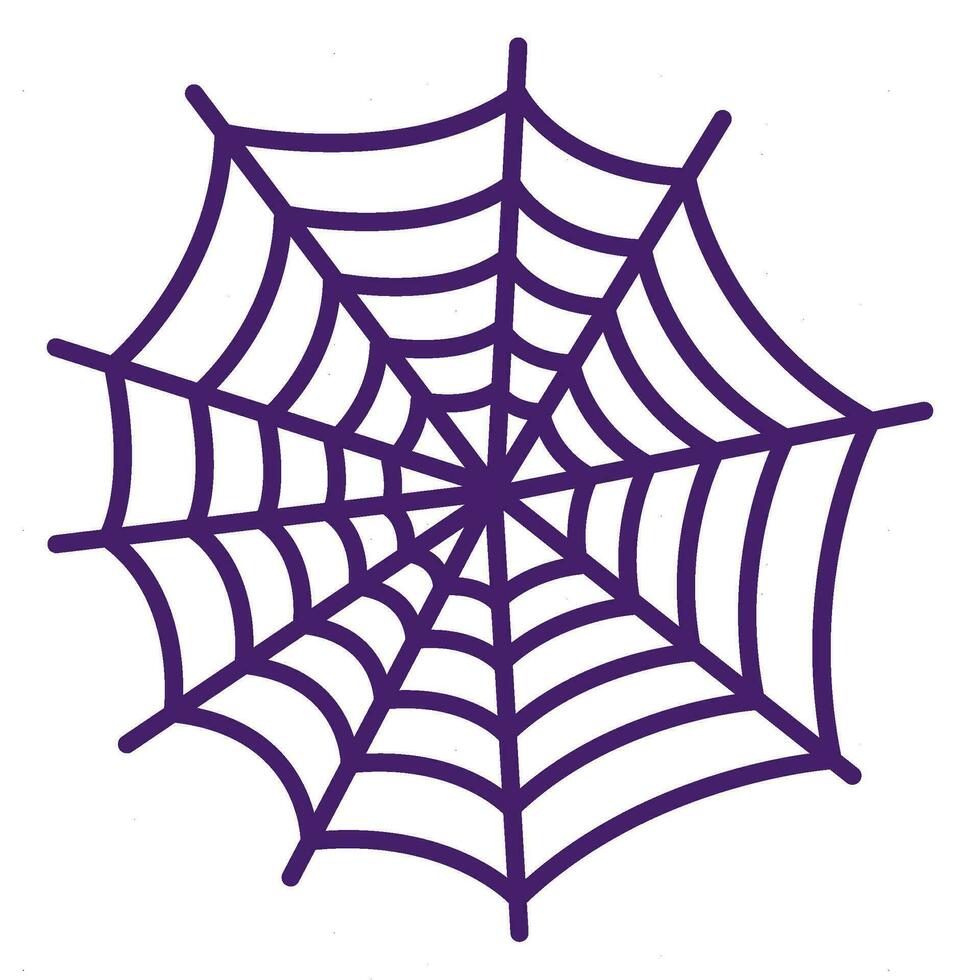 Halloween Flat Sticky Web Icon vector