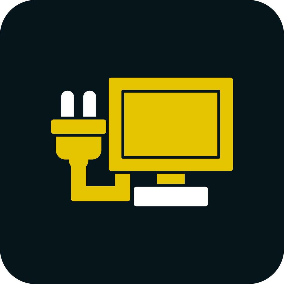 Lcd Plug Vector Icon Design