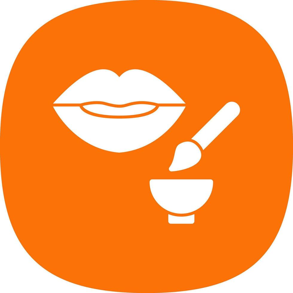 Lip Exfoliator Vector Icon Design