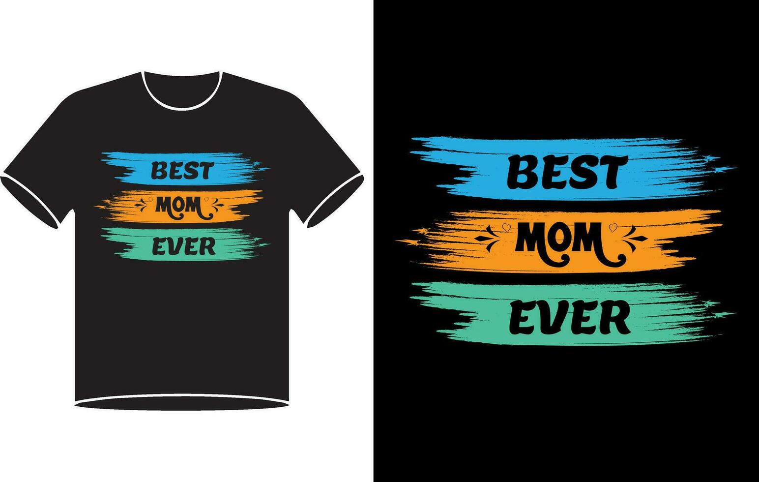 Best mom ever typography t shirt design pro vector