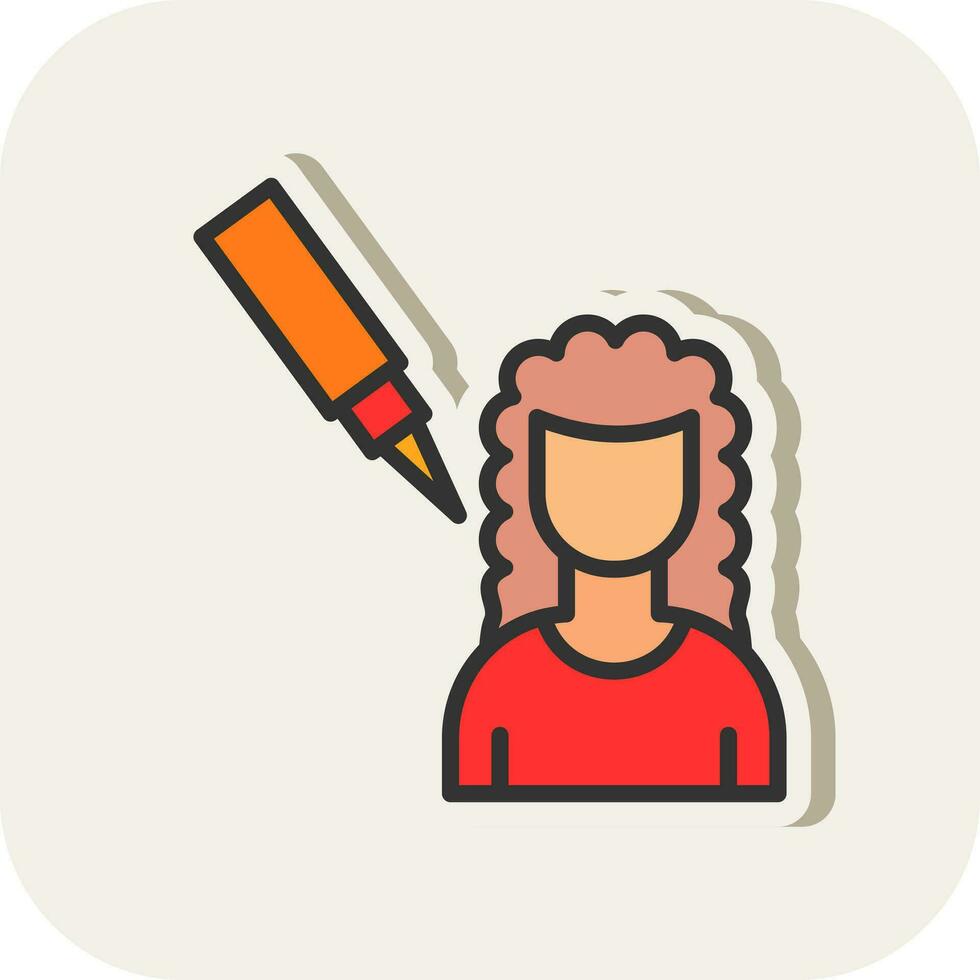 Scalp Treatment Vector Icon Design