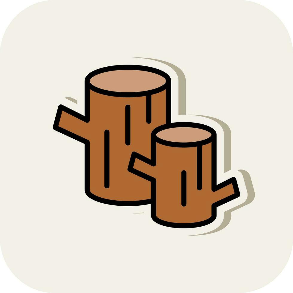 Log Vector Icon Design