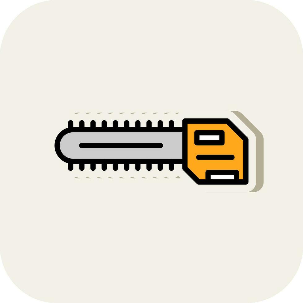 Chainsaw Vector Icon Design