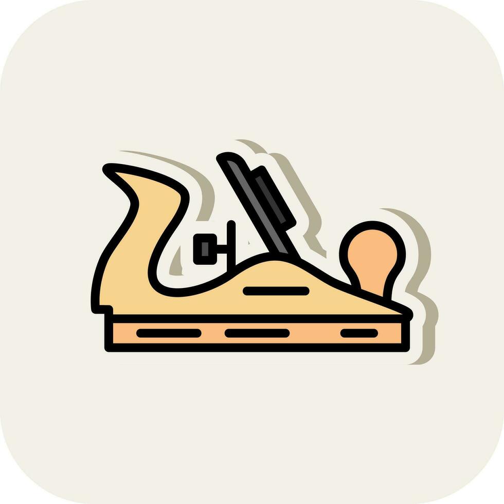 Wood plane Vector Icon Design