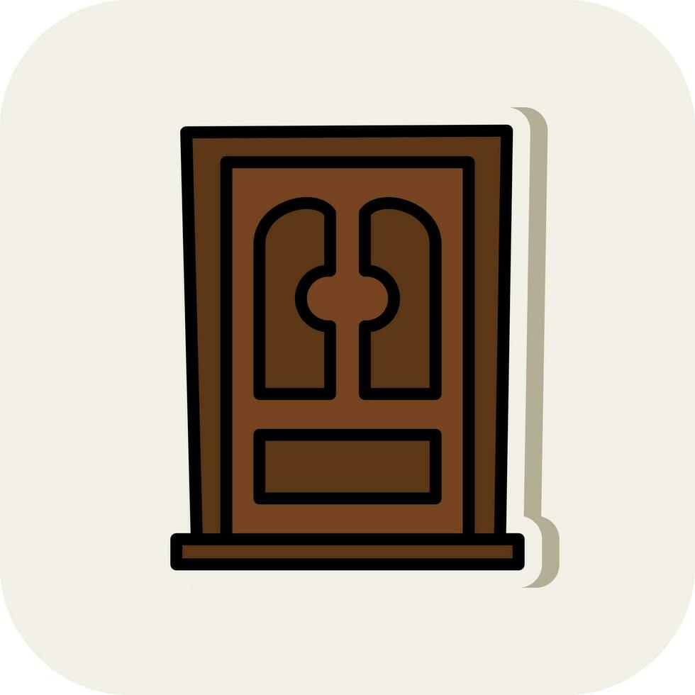 diseño de icono de vector de puerta