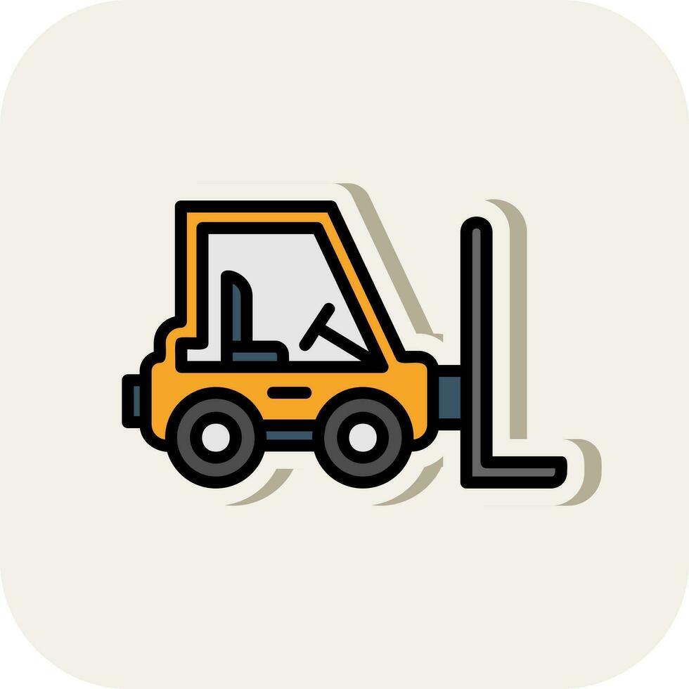 Forklift Vector Icon Design