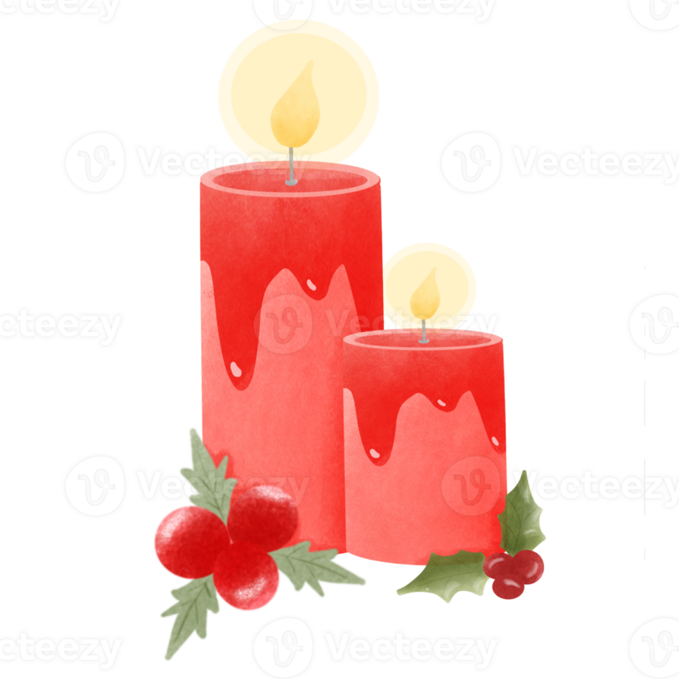 Watercolor candlelight illustration 30926193 PNG