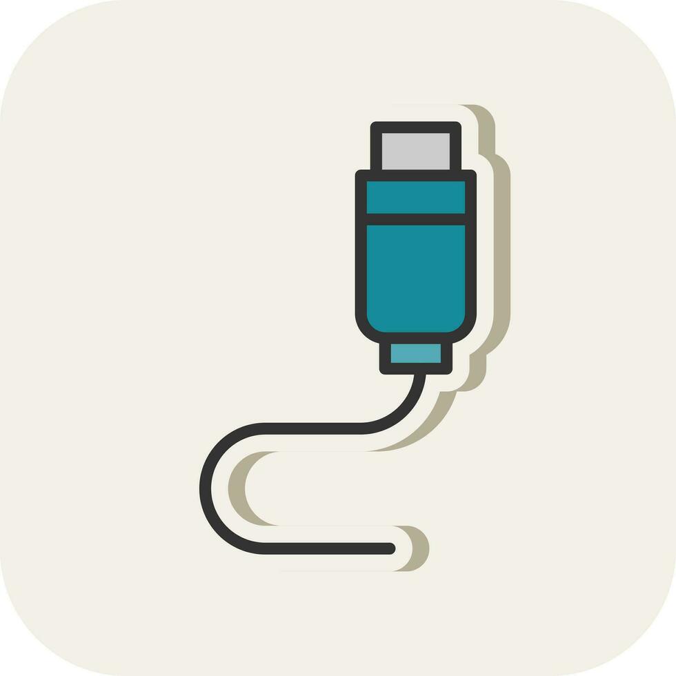 Usb connector Vector Icon Design