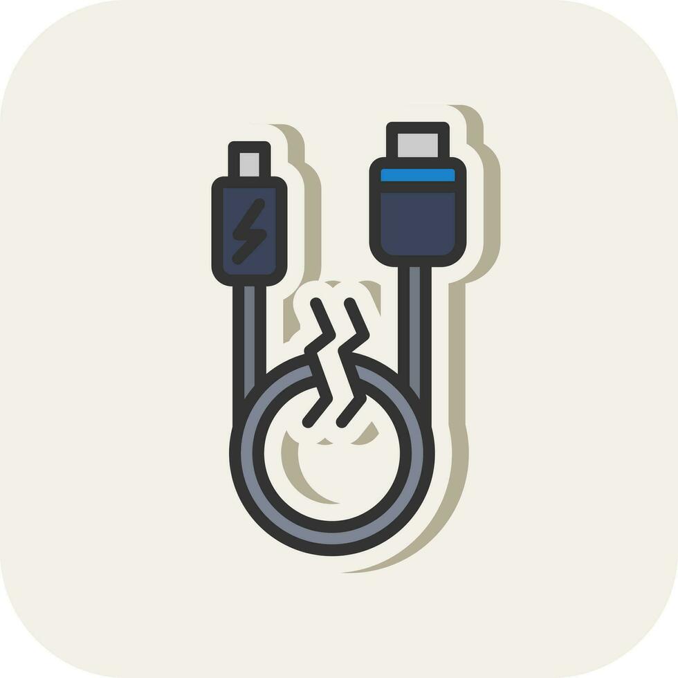 Usb cable Vector Icon Design