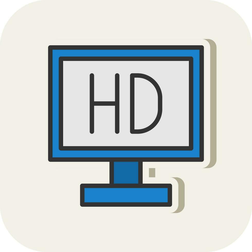 Video display Vector Icon Design