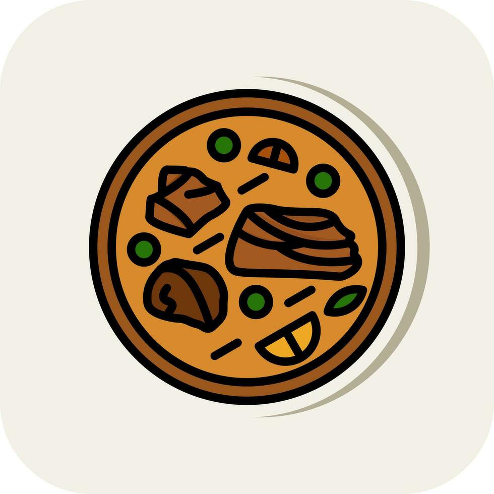 Beef Stew Vector Icon Design