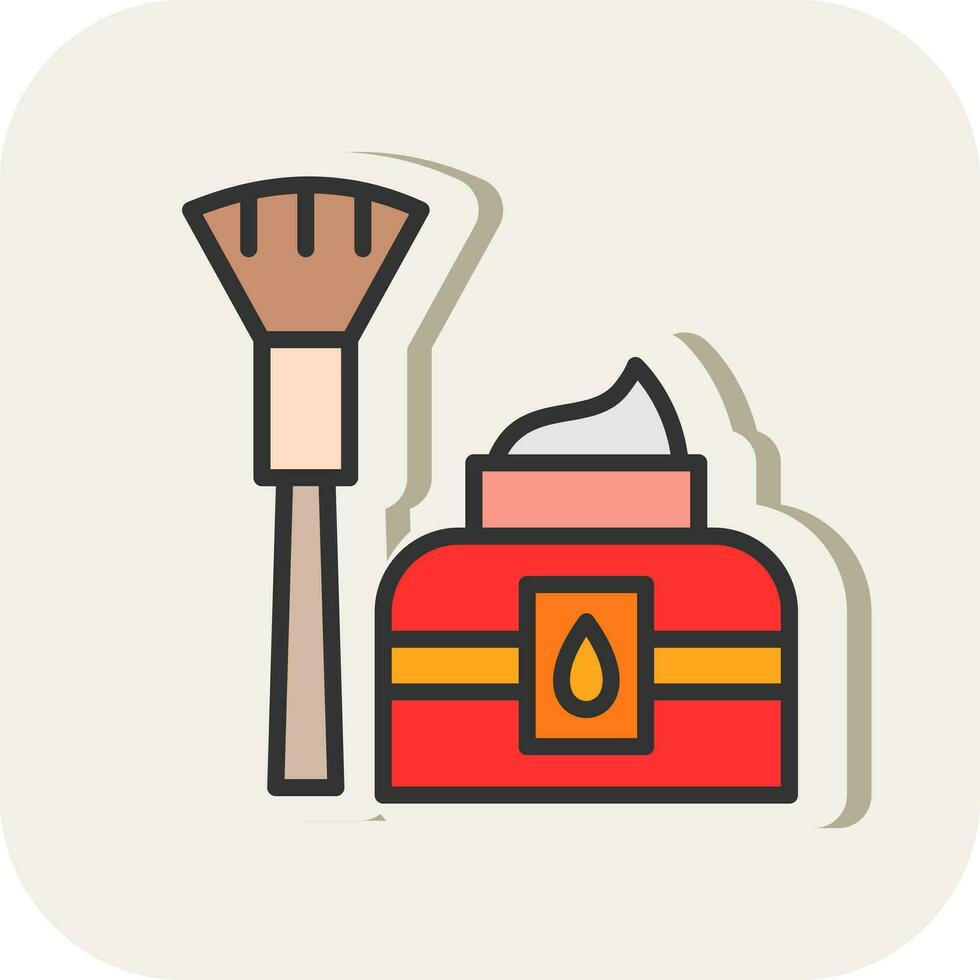 Blending Brush Vector Icon Design